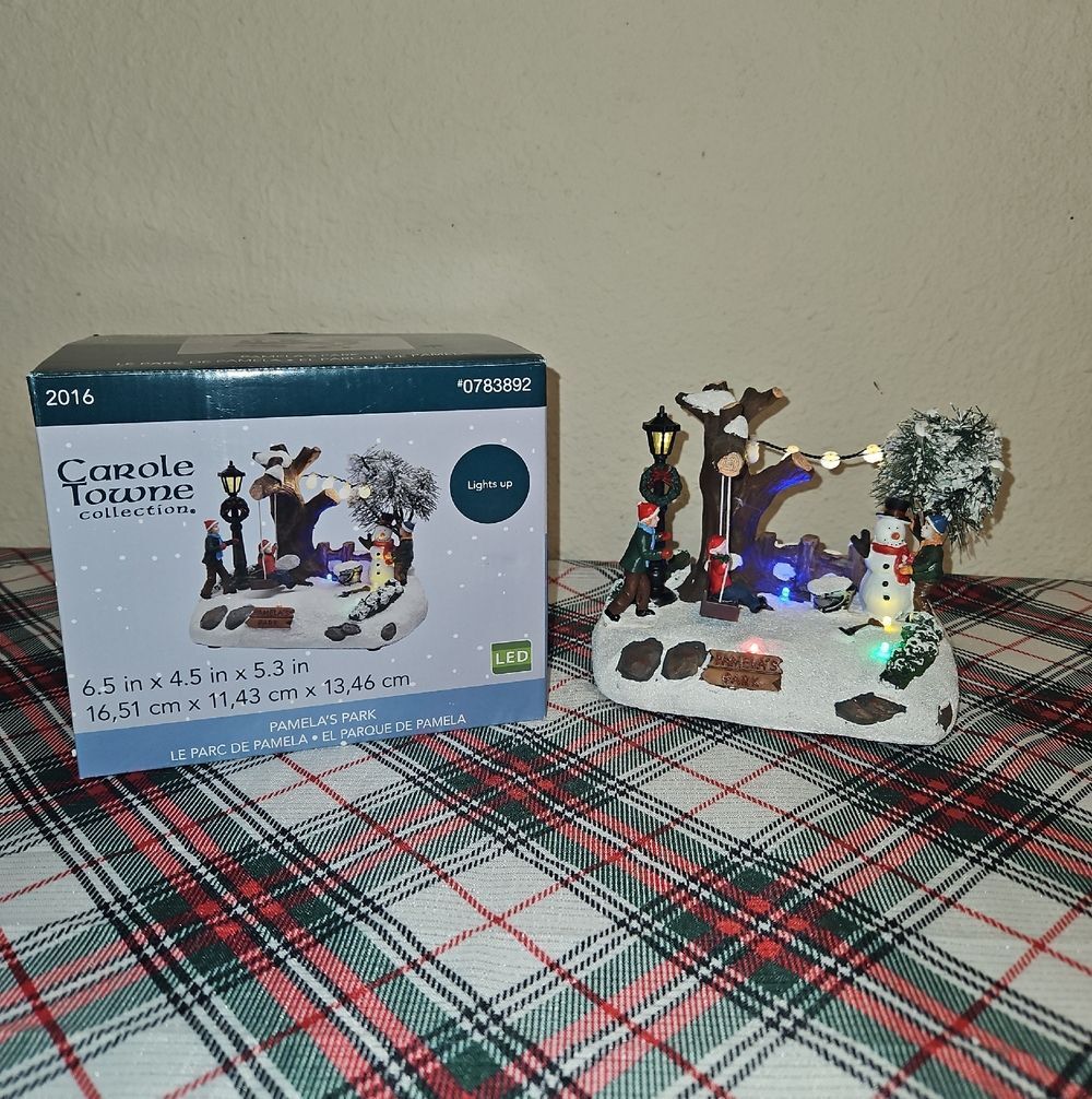 Carole Towne Pamela's Park LED Lighted Holiday Table Accent Decor